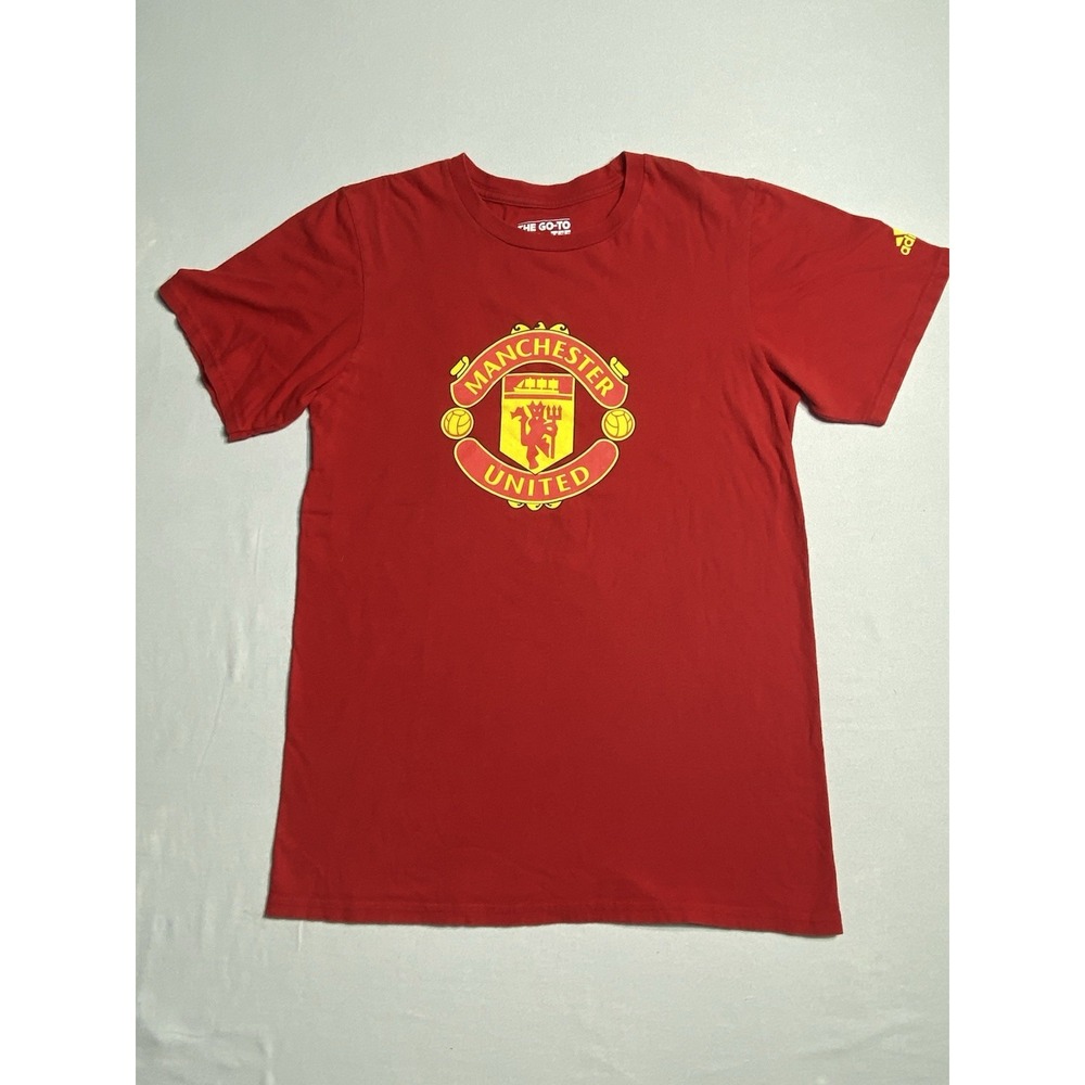 Adidas‎ Manchester United T Shirt Red Go-To Tee Soccer Football Mens Small